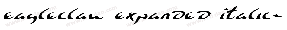Eagleclaw Expanded Italic字体转换
